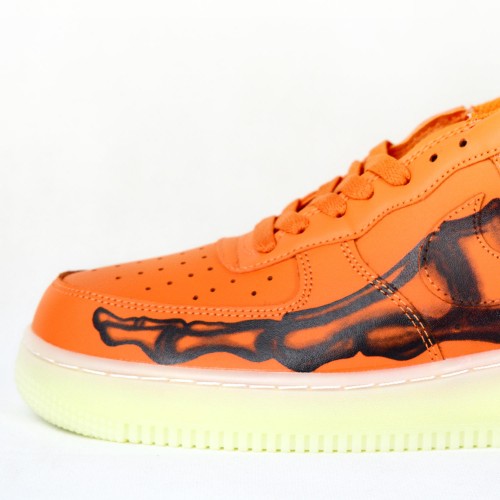 air force 1 skeleton orange glow